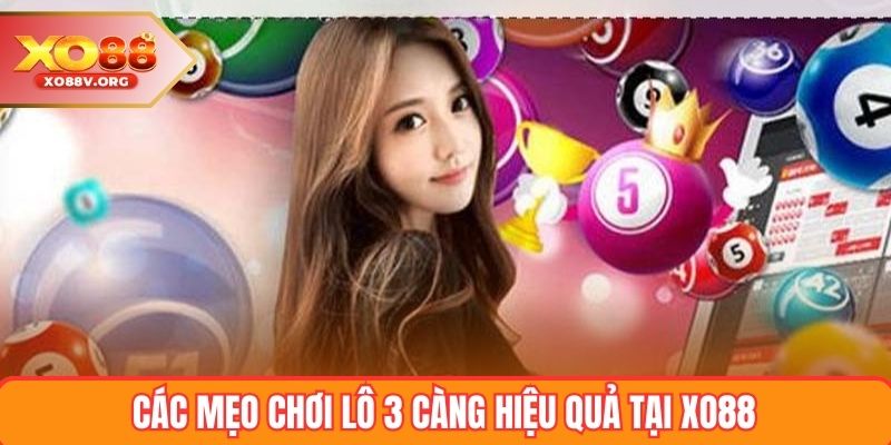 Các mẹo chơi lô 3 càng hiệu quả tại XO88